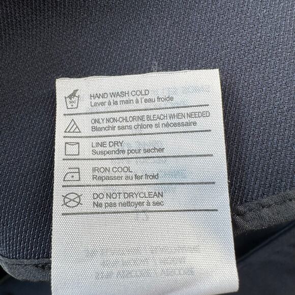 Vince Pants Womens 12 Blue Deconstructed Wide Leg Trouser Side Zip Classic Work - Picture 6 of 13